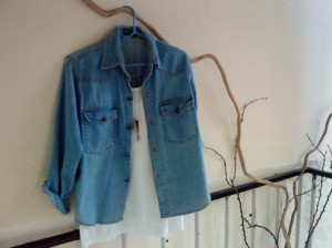 found out this morning that my vintage denim was hanging outside!