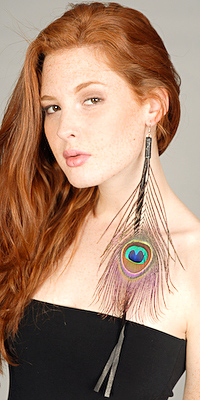 edressme earrings peacock