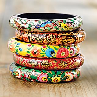 kashmiri floral bangles